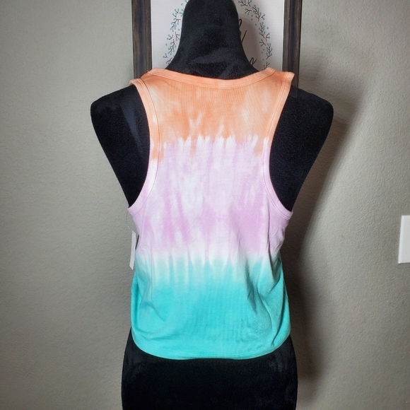 NWT SO Cropped Tie-Dye Tank Top Women’s Juniors Size XL Ribbed Racerback - Picture 12 of 16